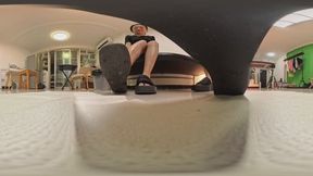 VR360 YIDE LELE black thick-soled sandals flattened by Jamie
