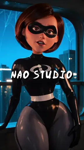 Hotty Helen Parr gets an incredible deepthroat blowjob in animated 3D