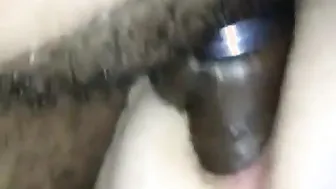 Black Guy Fucks and Cums Inside White Ass