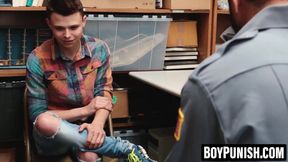 BoyPunish.com - Cute twink barebacked for stealing