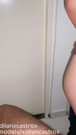 Twink Clothes Salesman Shows Me His Beautiful Ass in the Store and I Fuck Him Bareback