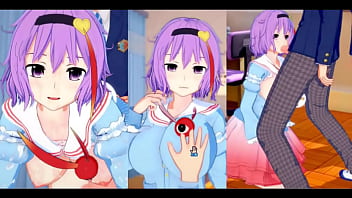 【エロゲーコイカツ！】東方 古明地さとりにおっぱい揉みまくりH！3DCG巨乳アニメ動画(東方プロジェクト)【ヘンタイゲーム】