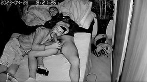 Fucking my friend from work in secret'but the cameras caught the whole fuck!