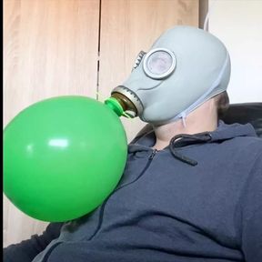 BHDL - N.V.A. GASMASK BREATHPLAY - TRAINING WITH VODKA FILLED BALLON BREATHBAG