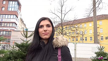 GERMAN SCOUT - Cute 20yr old Teen Kristall Pickup and Fuck by Real Street Casting