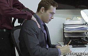 Hot threesome with their boss Jayden Marcos at the office
