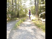 outdoor spiderman with exposed cock