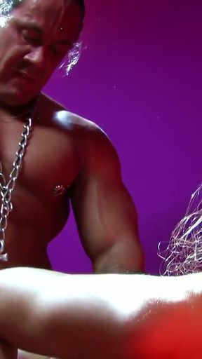 French arab babe Angelina Johns enjoying Rod Diesel's muscles and cock   Clip 2