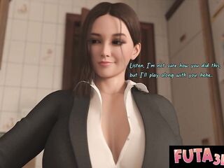 Futa3DX - Sexy Large Dicked Futas Screwing Hard - Comic