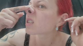Extreme Gross-Out Close-Up – Nose Blow, Sticky Play & Swallow