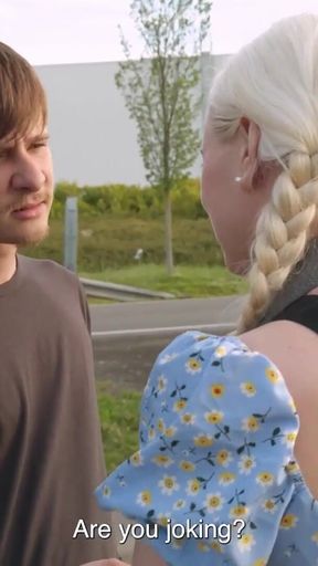 Stunning moment from &quot;HUNT4K. Blonde babe was so sad so Hunter offered her fun and she loved to ride his big dick&quot;