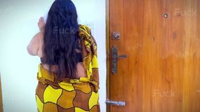 Asian Ethnicity Big Ass & Huge Boobs Maid Clean Middle East Office Room. Boss Saw & Masturbat