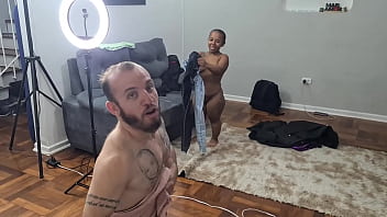 Naughty dwarf gets wild with hot girls behind the scenes