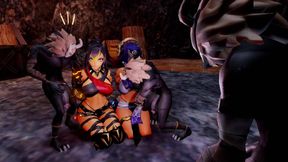 Pulsating Dick Hilichurls Undressing Tied Dehya & Candace