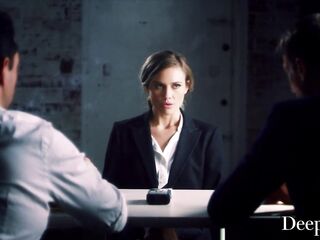 Deeper. Addie Spanked, Choked and Creampied by Petite Hands