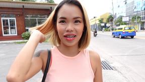 ”Petite blonde Thai teen amazing amateur suck & fuck on video”