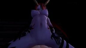 Monster Girl Island: Prologue halloween especial! EN ESPA�OL  Mujer elfa satando una buena polla con su hermana neko y chica slimer me domina