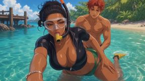 Scuba Stories #12B: Snorkel Confession of a Fertile BBW (Animated)
