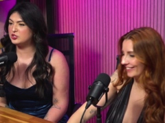 Hot Hosts Eat Out Curvy Busty Brunette Guest On Set