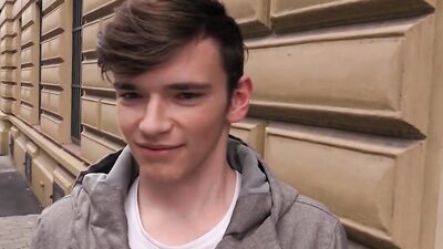 Lovely twink picked up on the street and fucked after giving head