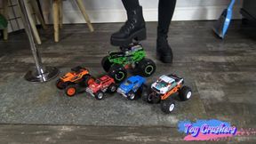 five toy truck crush