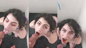 cute puppy girl begs for piss