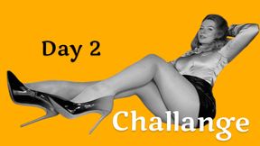 5$ Worship pantyhose legs challange - Day #2