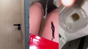 tu veux me regarder faire pipi ?! n’oublies pas d’ouvrir la bouche