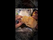 Cute Ebony Cooks Skull Pizza Dippers!