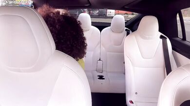 Beatrice Segreti Chokes Uber Cock Swallows Cum Cucks Hubby In Tesla Car