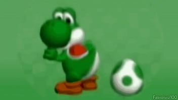 Yoshi rebolando ao som de funk