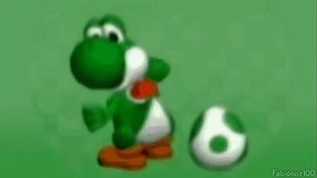 Yoshi rebolando ao som de funk