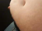 Fun belly play before a boring zoom meeting