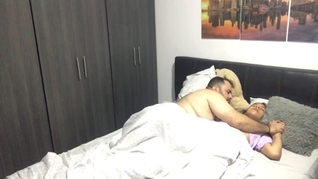 I seduce my stepfather and we fuck in the bedroom