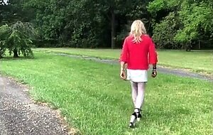 Crossdresser Fun at the Gas Station