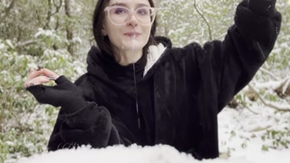 Wintertime Outing Piss and Extreme Deep Throat