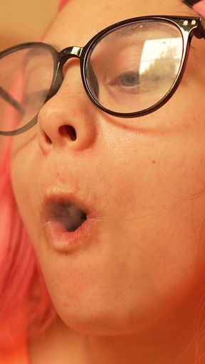 Your Stepmother Is Chewing Gum and Blowing Bubbles, Then She Smokes a Cigarette, Exhaling Smoke While She Chews, and Blows