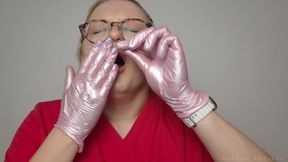 Doctor Does a Covid and Flu Swab Test to Herself; Doctress Madame Madomme