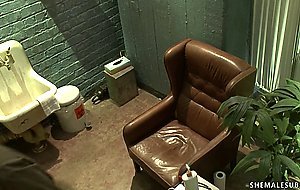 Ebony TS doctor anal fucks patient