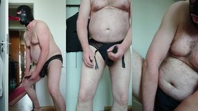 nylonjunge und seine geilen dildos