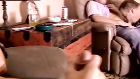 ”Two cigar smokers jacking off & receiving blowjob”