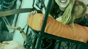 NO mercy PALM Beating - Restrained slave