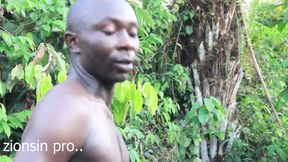 Very Day Man of Uganda Enjoying Himself with His Black Big Boobs Girlfriend in Outdoor Sex on His Bike 014