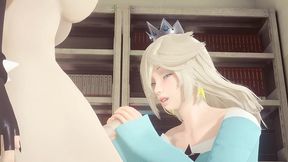 mario bross hentai - rosalina x bowsette futanari hardsex - japanese asian manga anime game porn