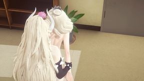mario bross hentai - rosalina x bowsette futanari hardsex - japanese asian manga anime game porn