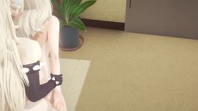 mario bross hentai - rosalina x bowsette futanari hardsex - japanese asian manga anime game porn