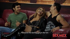 sexmex - rock milf in a threesome with the singer and his step-son . sandra paola