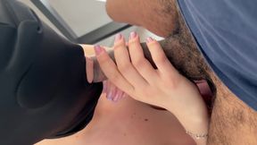 Sucked Fucked Creampied in the Office Under the Bosses Desk at Work