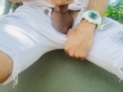 FrankBoXXX crusing in the city CUMSHOOT big load monster dick