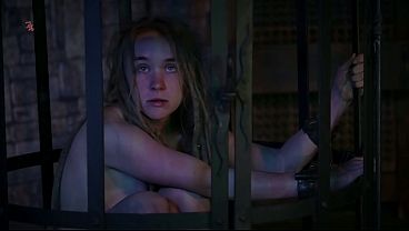 Fina is kept naked in a cage and drools from her mouth as she greedily eats food from the countess'_s hand (preview)
